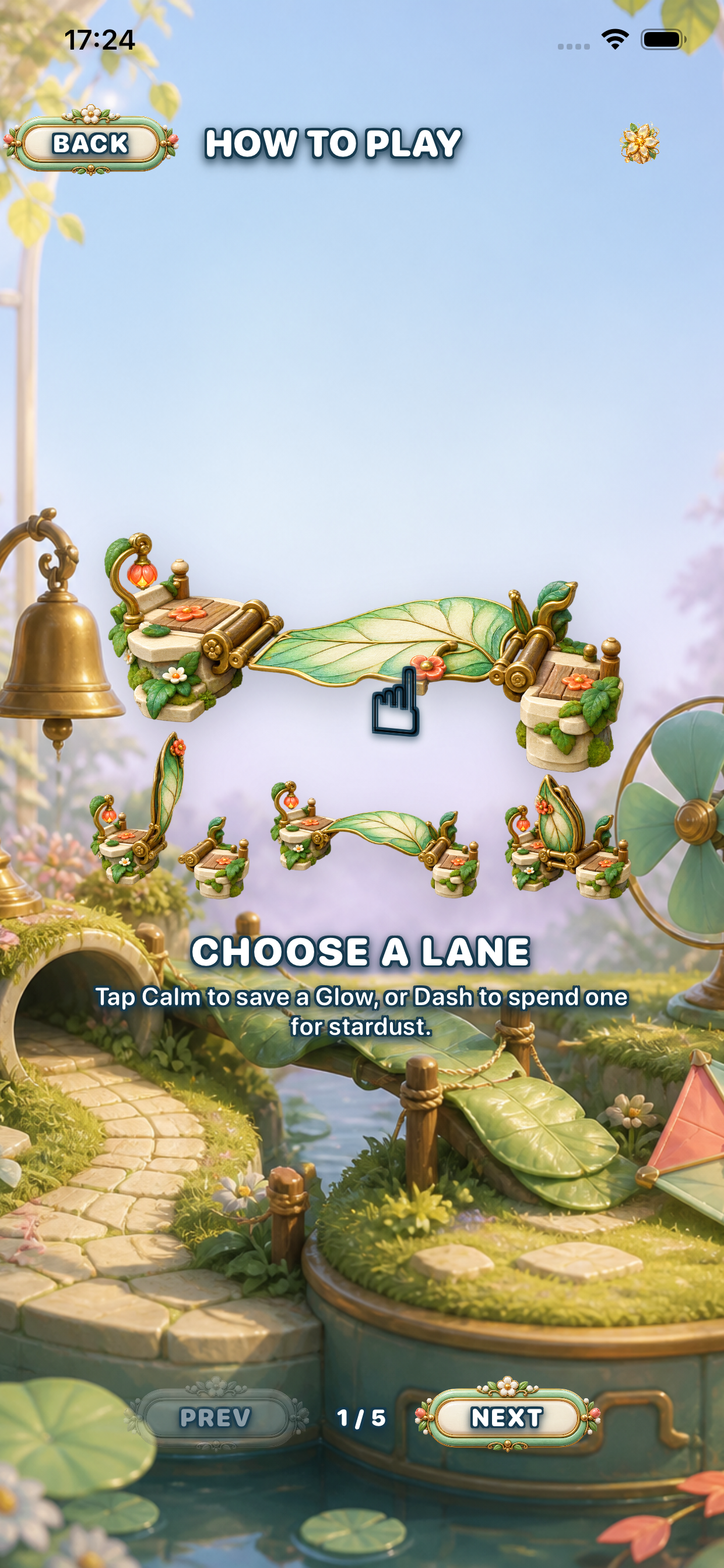 The How to Play tutorial screen